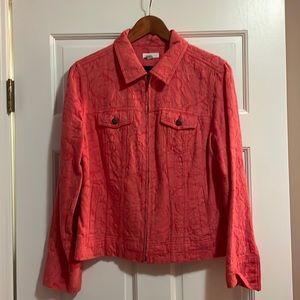 Charter Club Woman’s Cotton Cropped Jacket